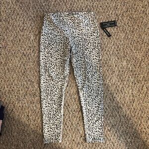 Evolution and Creation Leopard Print Leggings - Black and White
